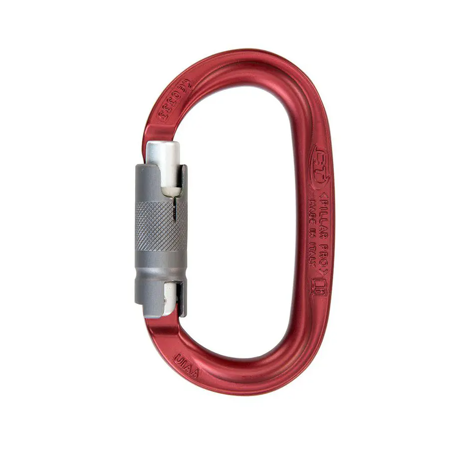 Mosquetón Aluminio Oval 3 Tiempos 25kN Pillar Pro TG – Climbing Technology