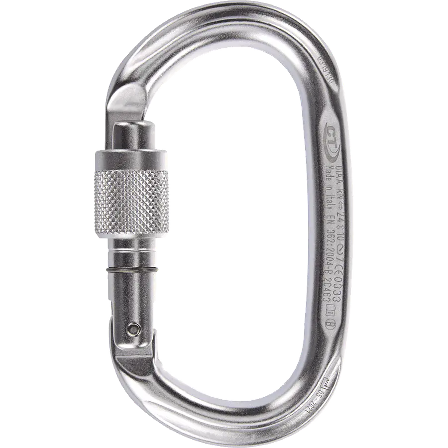 Mosquetón Aluminio Oval Rosca 24kN Pillar SG – Climbing Technology