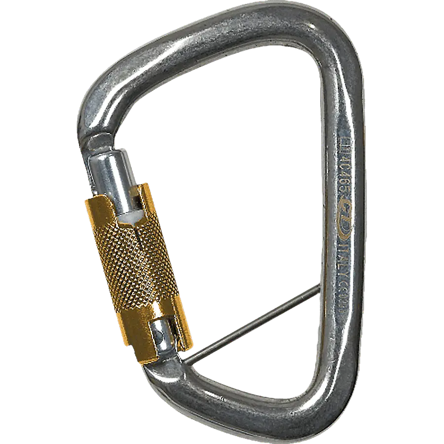 Mosquetón Acero Tipo D 3 Tiempos 35kN Large S-Steel – Climbing Technology