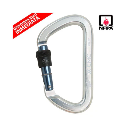 Mosquetón Aluminio Tipo D Rosca 47kN ProSeries® NFPA – CMC Rescue