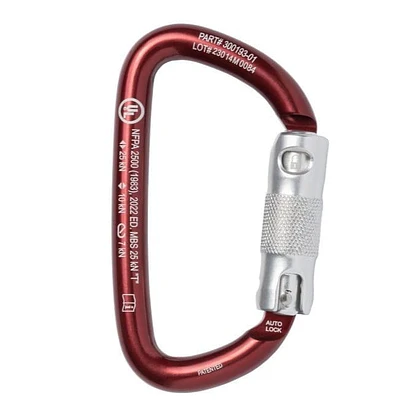 Mosquetón Aluminio Tipo D 3 Tiempos 26kN Protech™ NFPA – CMC Rescue