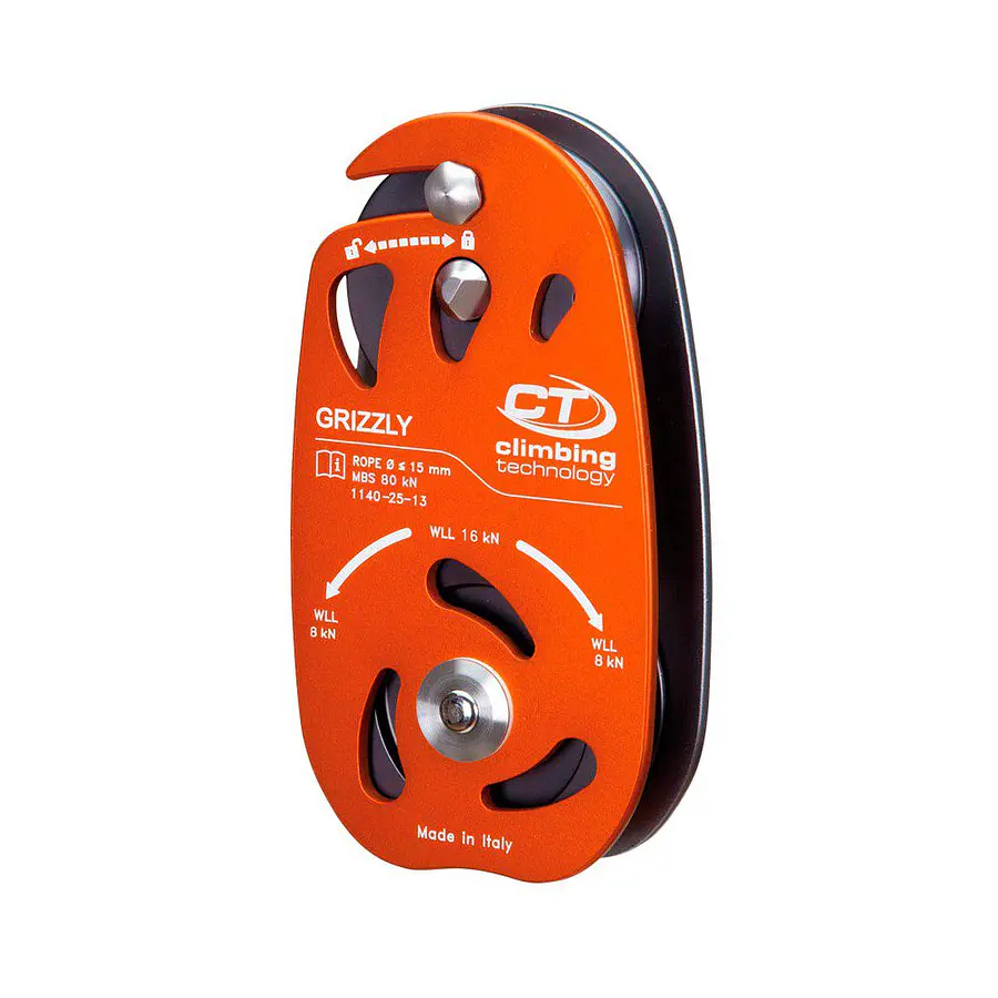Polea Simple Grizzly 15mm 80kN – Climbing Technology