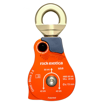 Polea Simple Omni Block 2.6″ (P55) 80kN – Rock Exotica