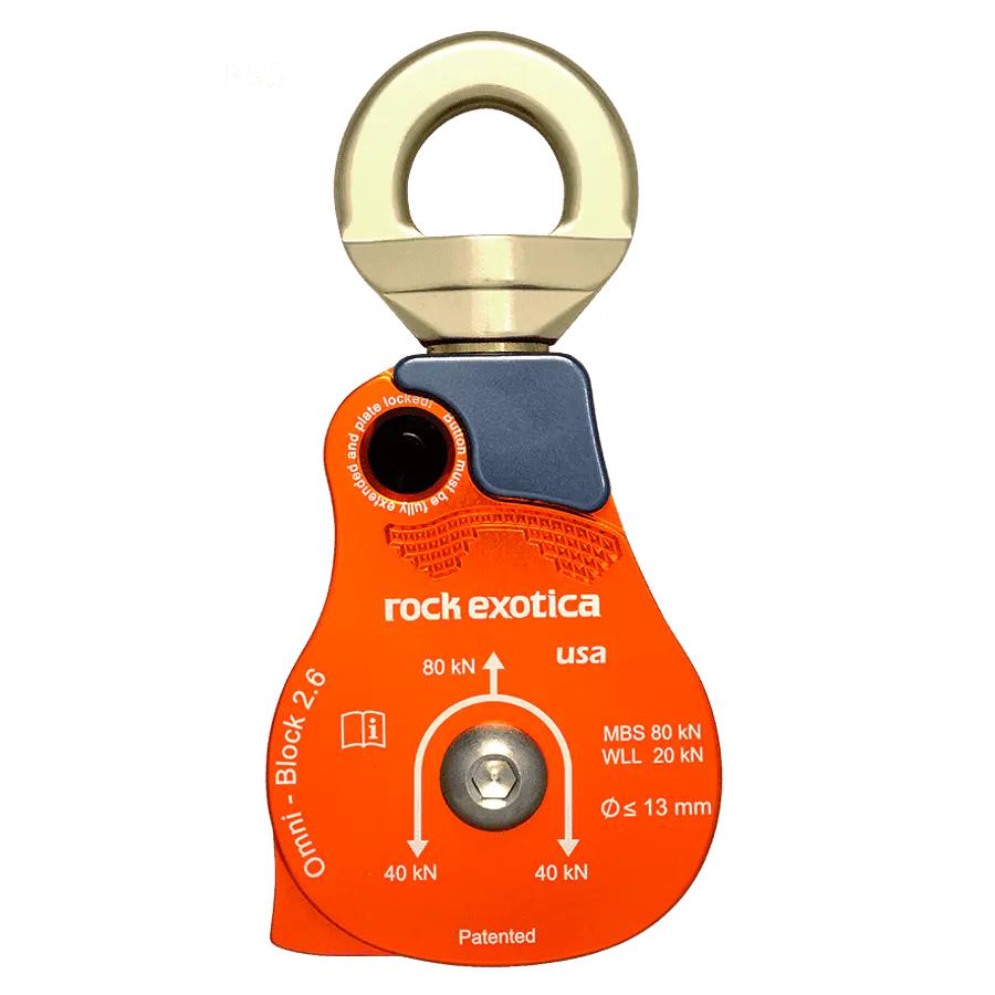 Polea Simple Omni Block 2.6″ (P55) 80kN – Rock Exotica