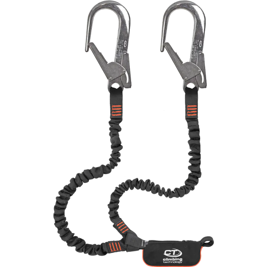 Cola de vida FLEX ABS 140 Combi Y-S Acero Inox 120 cm Cinta Elasticada – CLIMBING TECHNOLOGY