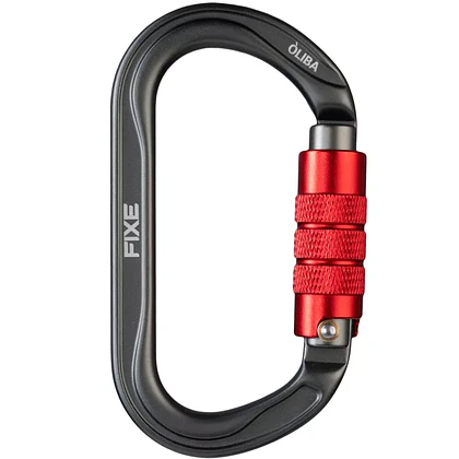 Mosquetón Aluminio Oval 2 Tiempos 25kN Óliba Twist Lock – Fixe