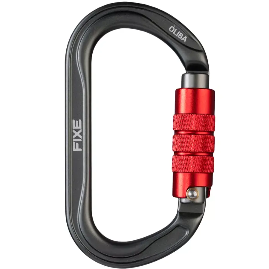 Mosquetón Aluminio Oval 2 Tiempos 25kN Óliba Twist Lock – Fixe