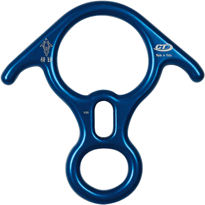 Descendedor – Asegurador tipo 8 Otto Rescue Aluminio con orejas – Climbing Technology