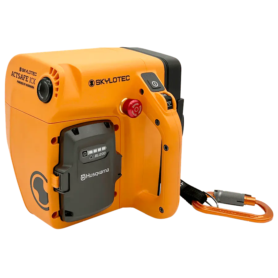 Ascendedor electrico ACTSAFE ICX POWER ASCENDER (ascendedor icx power, contro remoto, sin bateria, sin cargador, manual y caja de transporte) SKYLOTEC