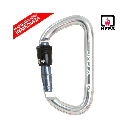 Mosquetón Aluminio Tipo D Rosca 56kN Protech™ NFPA – CMC Rescue