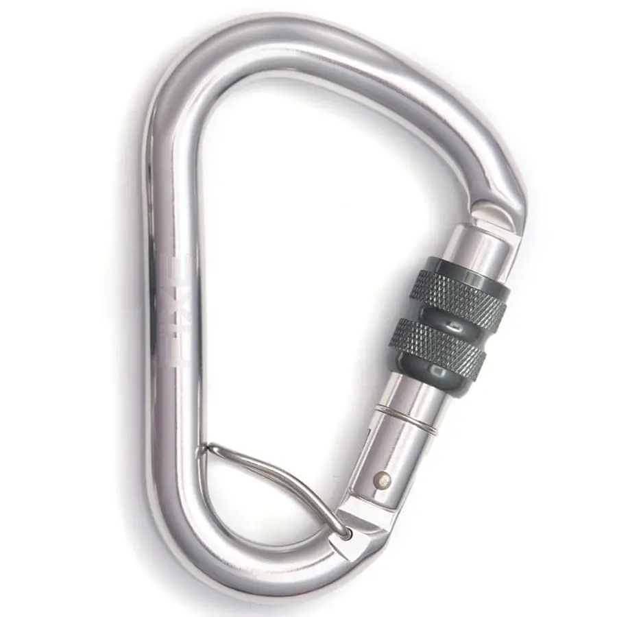 Mosquetón Aluminio HMS Rosca 25kN Anti-Giro Lotus – Fixe