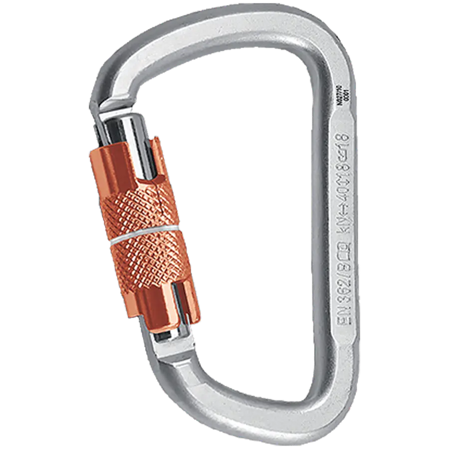 Mosquetón Acero Tipo D 3 Tiempos 40kN D KL-3T – Rock Empire