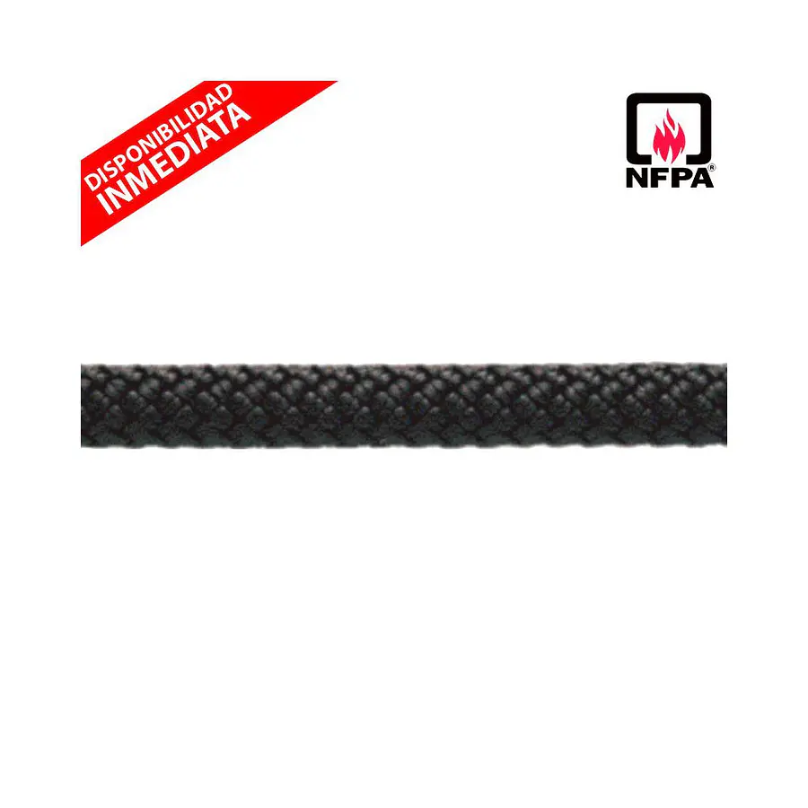 Cuerda Semi Estática Negro KM III (12,5 mm) NFPA – New England Ropes