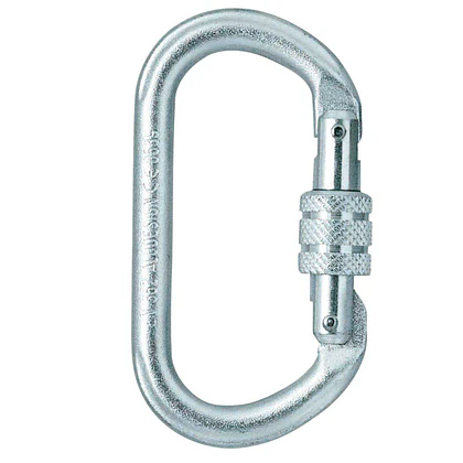 Mosquetón Acero Oval Rosca 25kN Ovalsteel – Skylotec