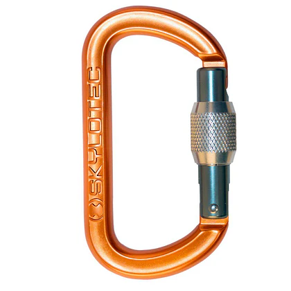 Mosquetón Aluminio Oval Rosca 24kN Screw – Skylotec