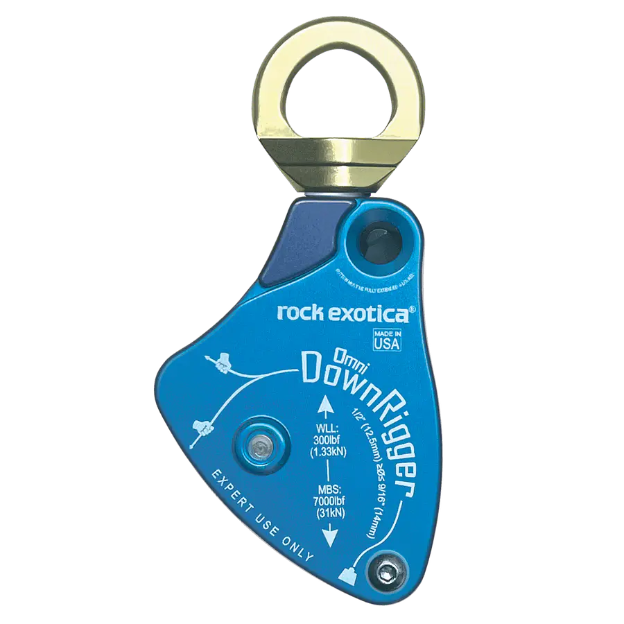 Asegurador para cargas de arborismo DOWNRIGGER friccion variable 14mm 31kN – Rock Exotica