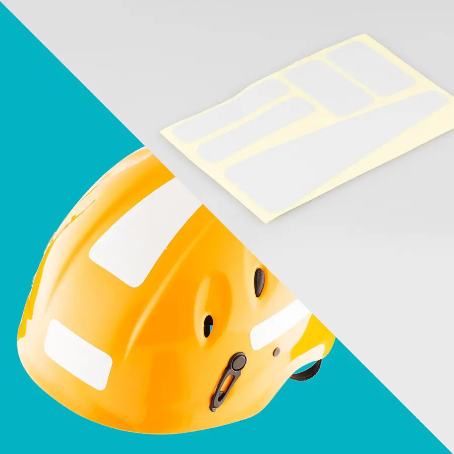 Adhesivos reflectantes alta visibilidad para cascos – Rock Helmets