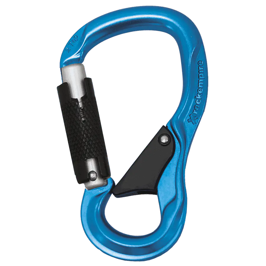 Mosquetón Aluminio HMS 2 Tiempos 24kN 2 TAP 2T Azul – Rock Empire