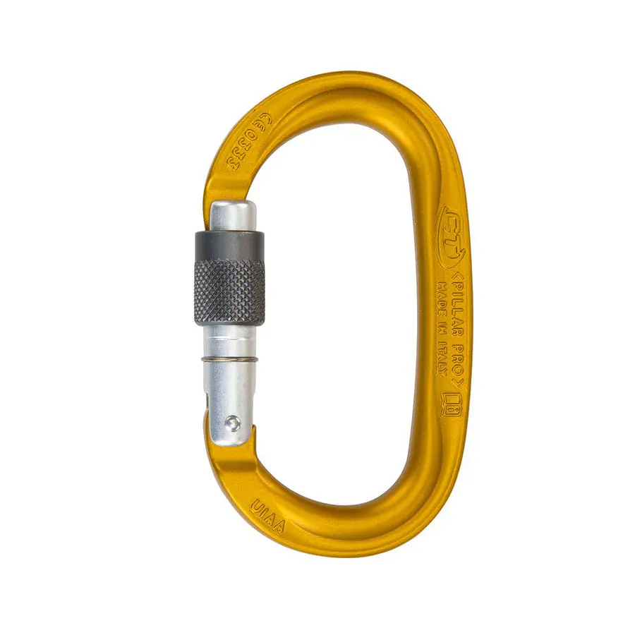 Mosquetón Aluminio Oval Rosca 25kN Pillar Pro SG – Climbing Technology