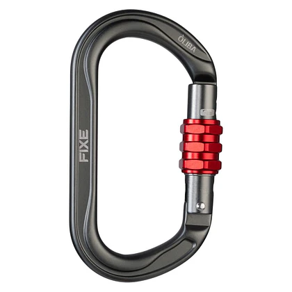 Mosquetón Aluminio Oval Rosca 25kN Óliba – Fixe