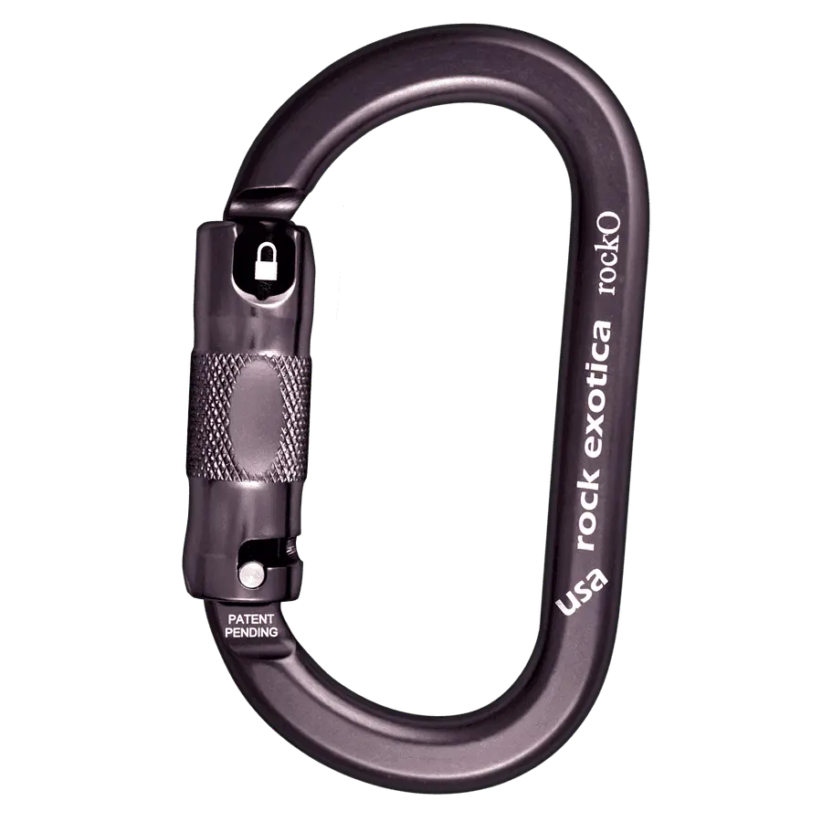 Mosquetón Aluminio Oval 3 Tiempos 24kN RockO Auto-Lock (C3-A) – Rock Exotica