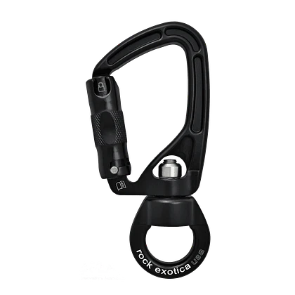 Mosquetón con Destorcedor SWIVALEYE Auto-lock 30kN – ROCK EXOTICA