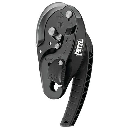 Descendedor Autofrenante I’D® L Negro (con antipánico)  – Petzl