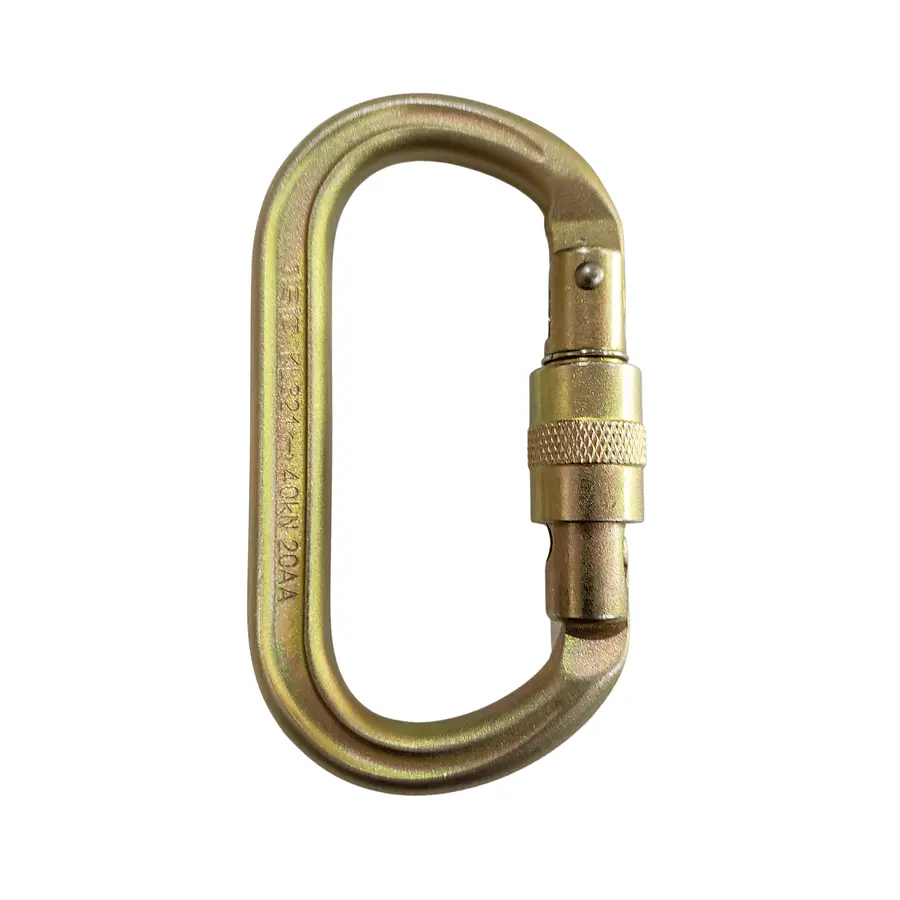 Mosquetón Acero Oval Rosca 40 kN KL321 – ISC