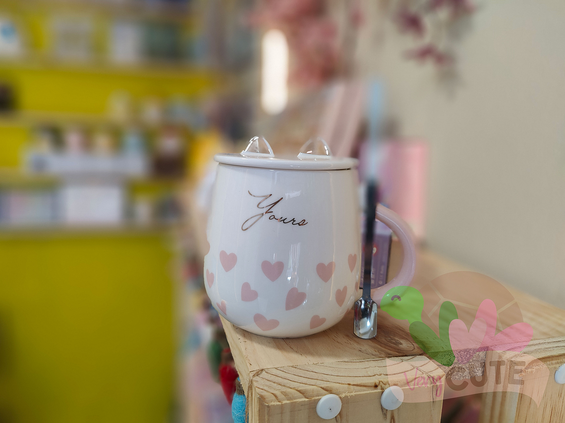 Tazón Corazón Orejas Gato 2