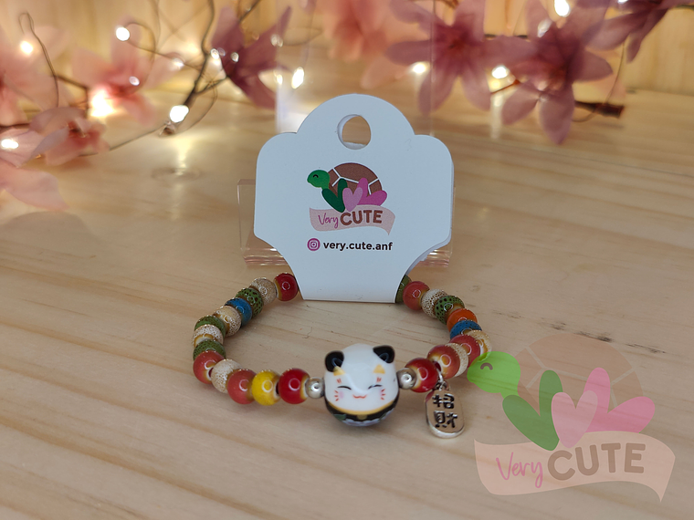 Pulsera Gato de la Suerte - Cuentas 2
