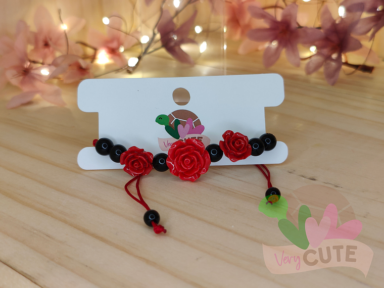 Pulsera Rosas Rojas 1
