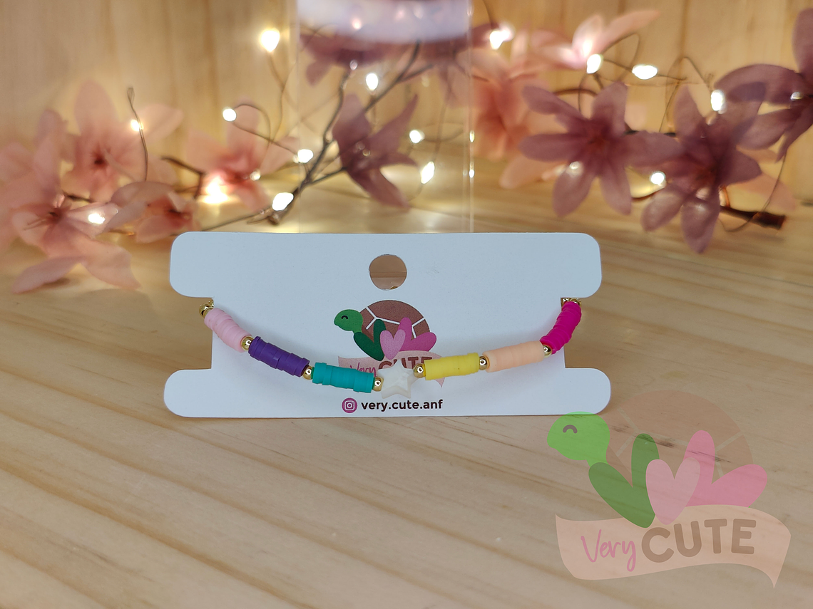 Pulsera Mostacilla + Arcilla Polimérica 1