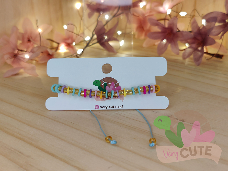 Pulsera Mostacilla + Arcilla Polimérica con Cordón 2