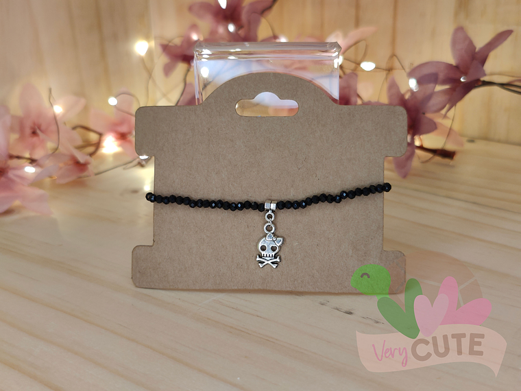 Pulsera Cristal Calavera 1