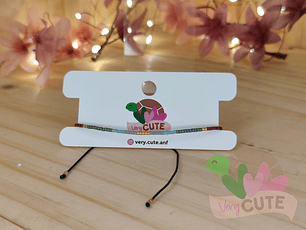 Pulsera Mostacilla Fina - Cuerda