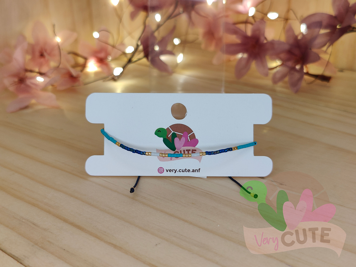 Pulsera Mostacilla Fina - Cuerda 2