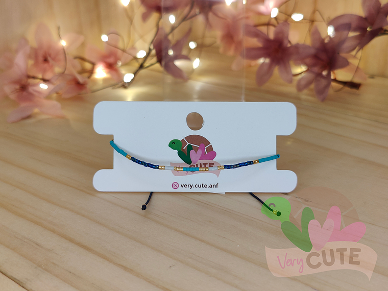 Pulsera Mostacilla Fina - Cuerda 2