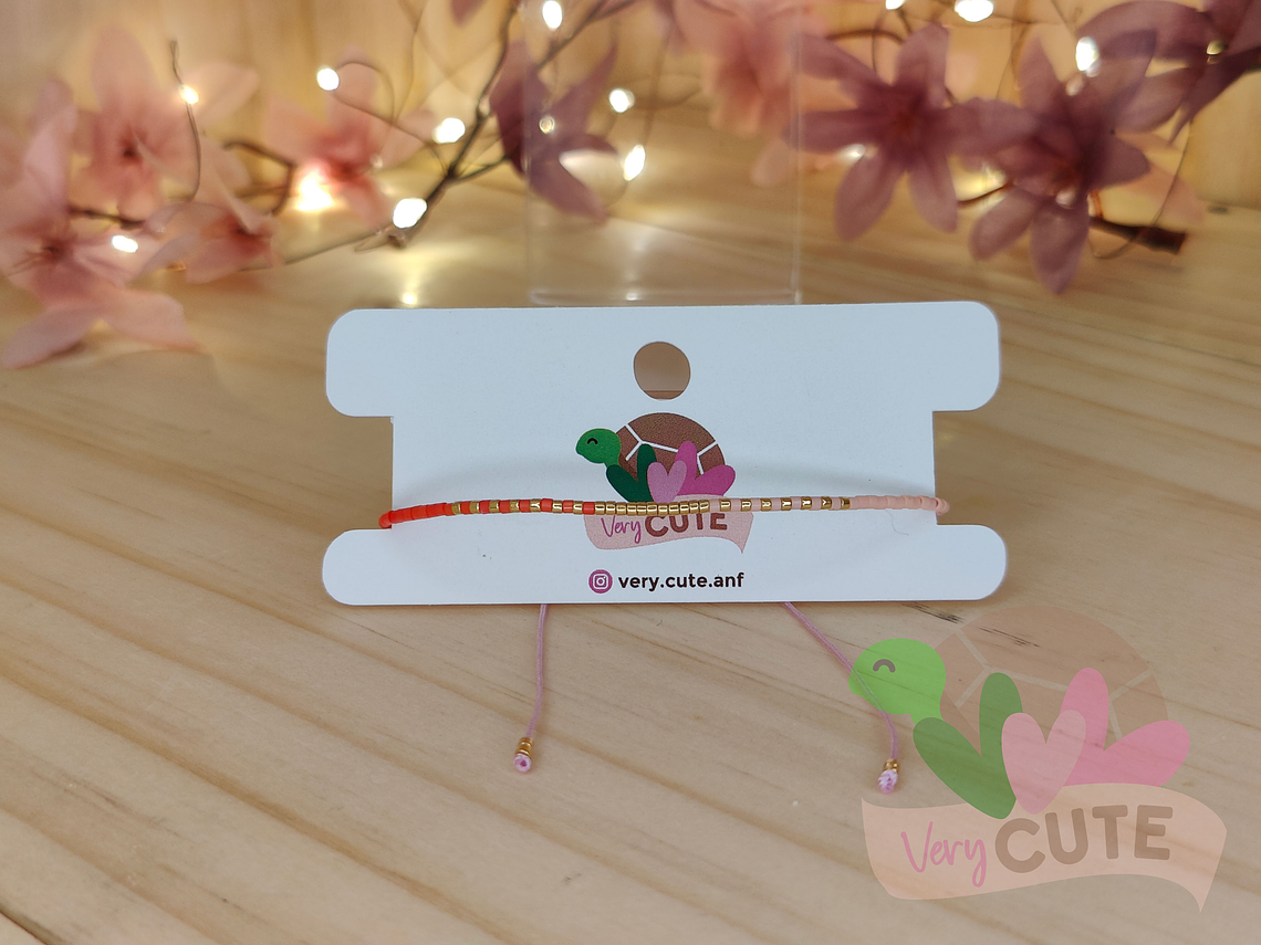 Pulsera Mostacilla Fina - Cuerda 4