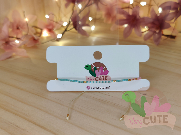 Pulsera Mostacilla Fina - Cuerda 6