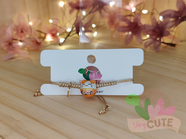 Pulsera Gato de la Suerte - Hilo 1