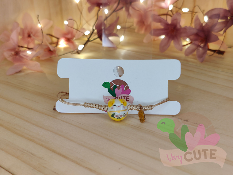 Pulsera Gato de la Suerte - Hilo 4