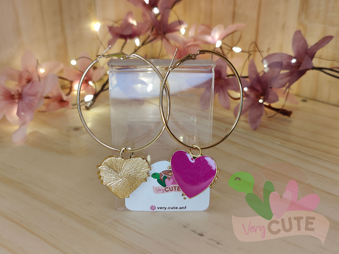 Aros Argolla Corazón 1