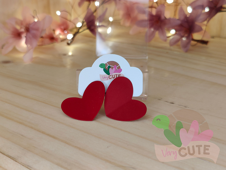 Aros Corazón Mariposa 2