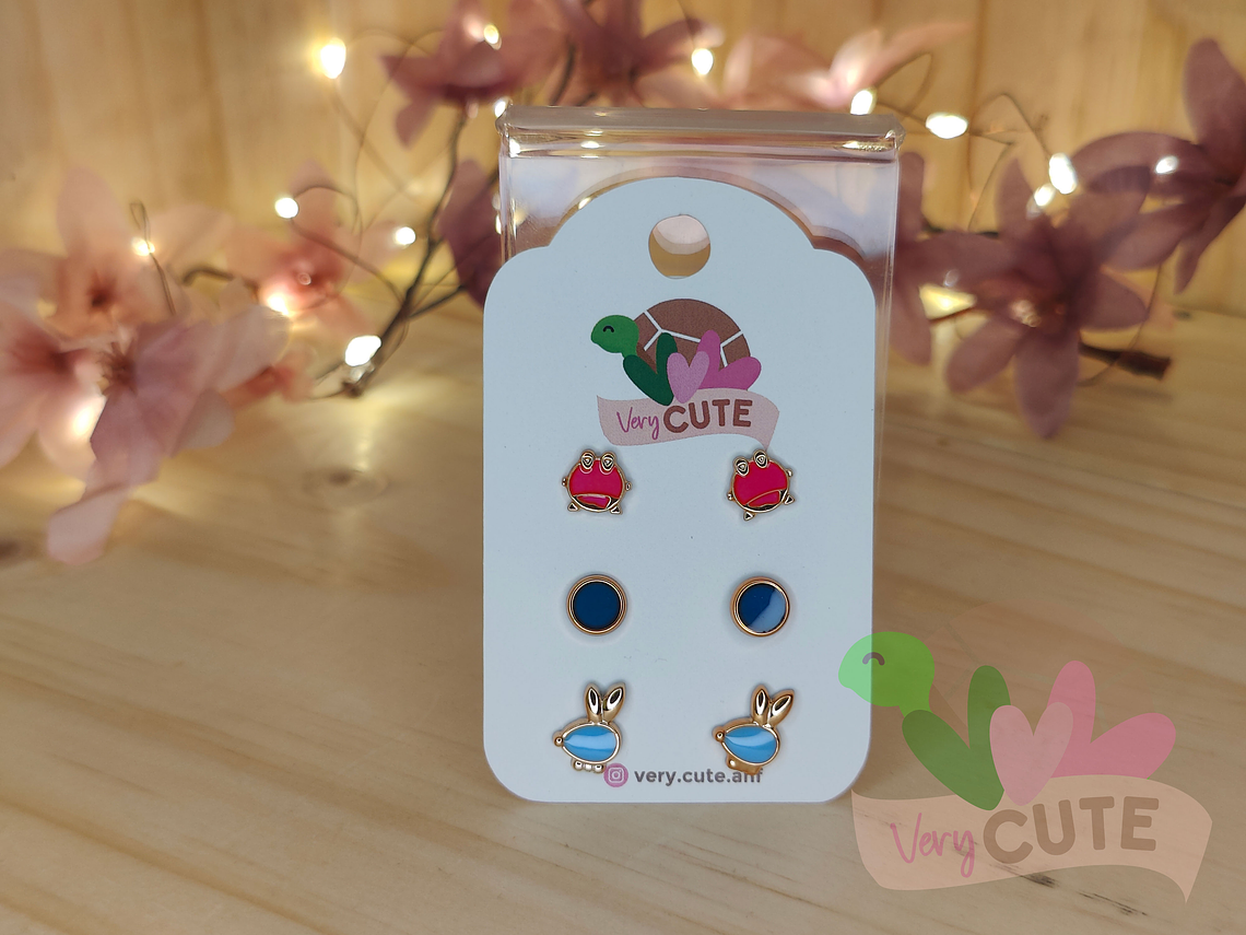 Set Aritos Esmaltados - Diseños 2