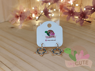 Aros Esmaltados Dorados - Diseños