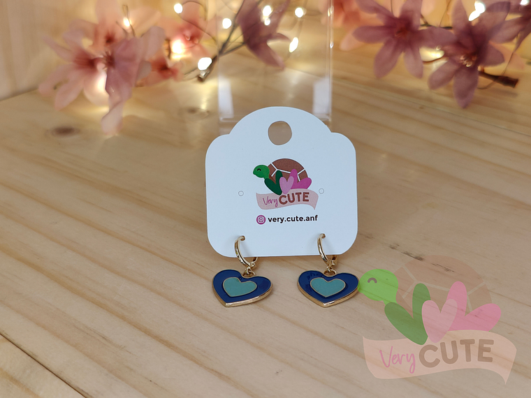 Aros Esmaltados Dorados - Diseños 5