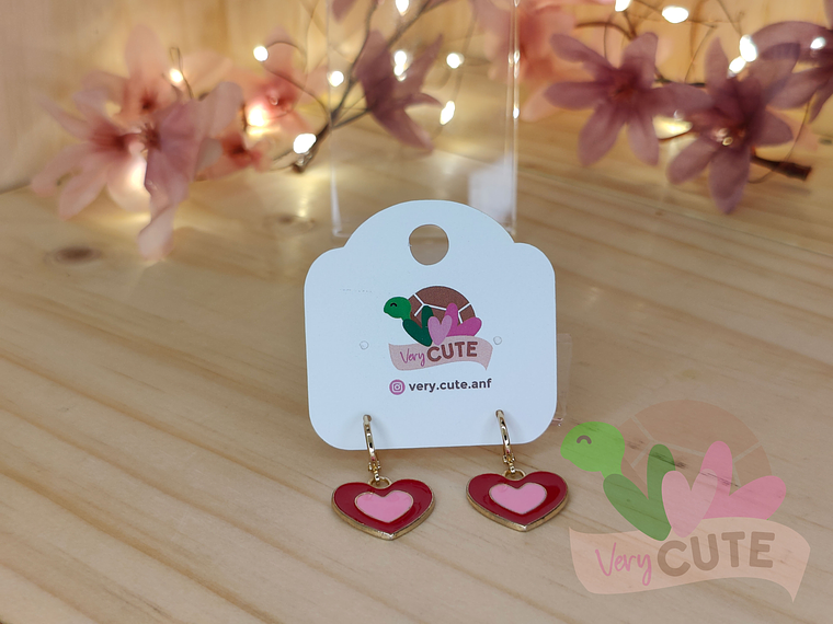 Aros Esmaltados Dorados - Diseños 6