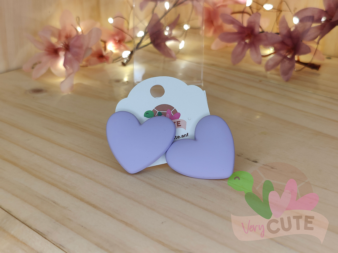 Aros Corazón Engomado Grande 5