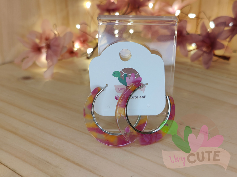 Aros Argolla Acrílico 2