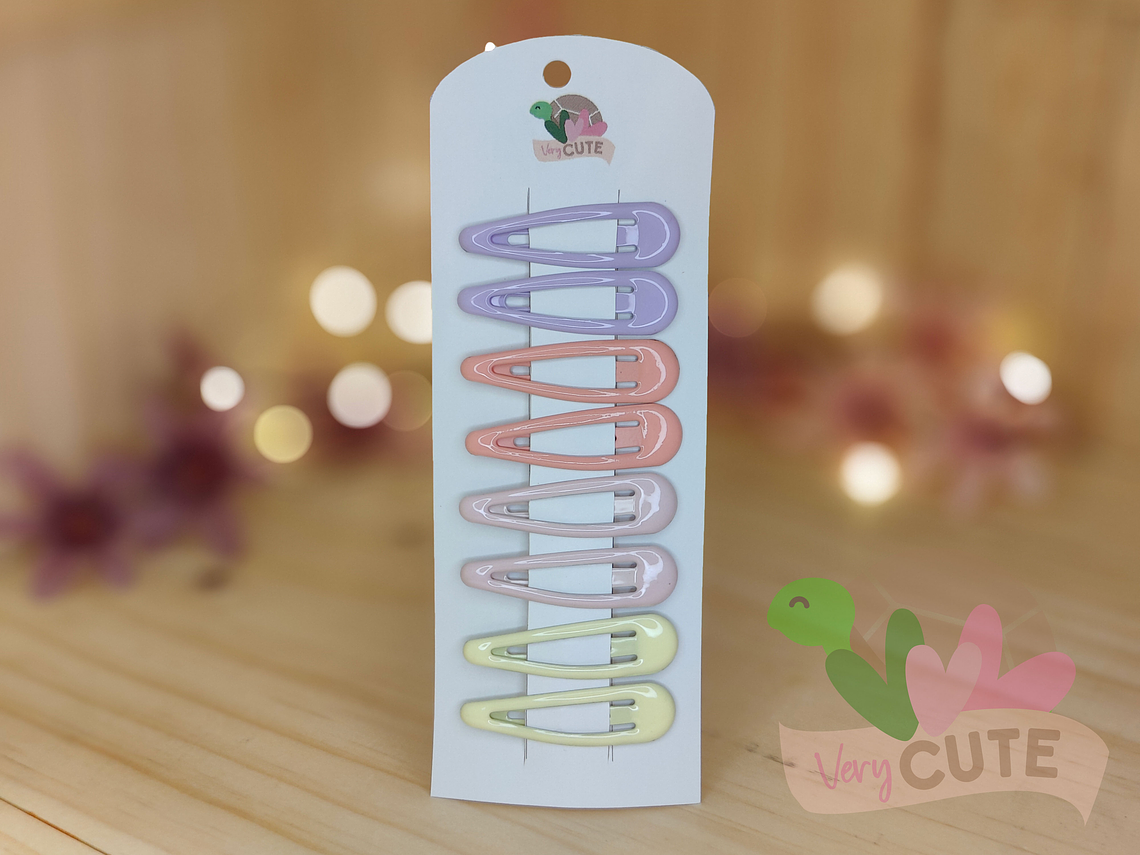 Set 4 pares pinza Pelo - Colores 1